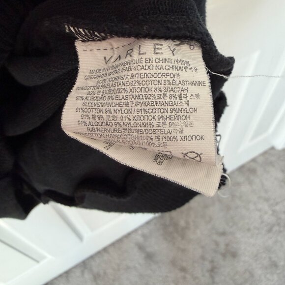 Varley Adelaine Black Pullover Mock Neck Sweatshirt Oversized Small fits Medium - Picture 7 of 7